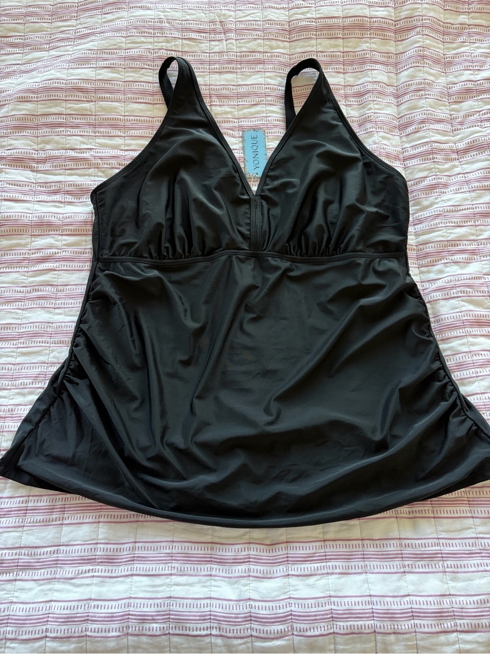 Younique Swim Tankini Black NWT plus size 22 - Picture 3 of 12